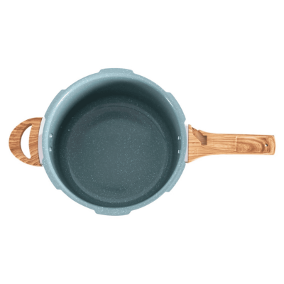 Panela de Pressão 4,2 Litros Antiaderente Cerâmica Verde Ceramic Life Pressure Brinox