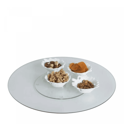 Centro de Mesa Giratório de Vidro Temperado, 30cm 2517 WOLFF