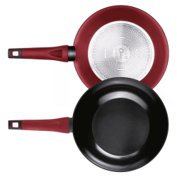 Panela Wok 28cm Alumínio Forjado 28cm Vermelho Oxford