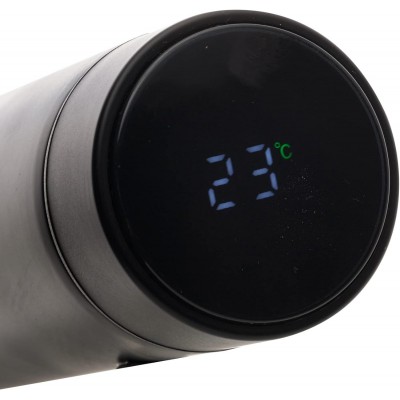 F - GARRAFA TERM INOX C/TERMOMETRO 500ML LED