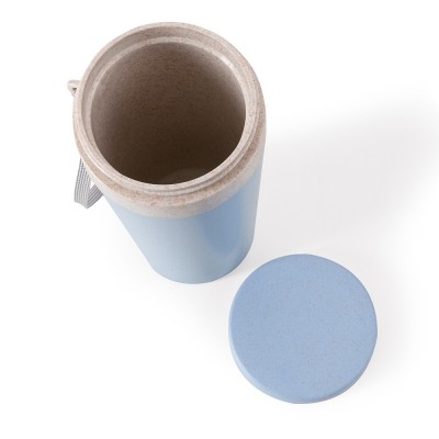 F - COPO TERM BAMBU AZ C/ALÇA 310ML 4923 LYOR