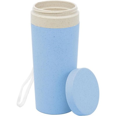 F - COPO TERM BAMBU AZ C/ALÇA 310ML 4923 LYOR