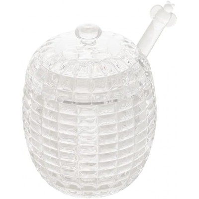 Meleira Cristal Pote de Mel Com Pegador Colmeia Bee 210ml Wolff