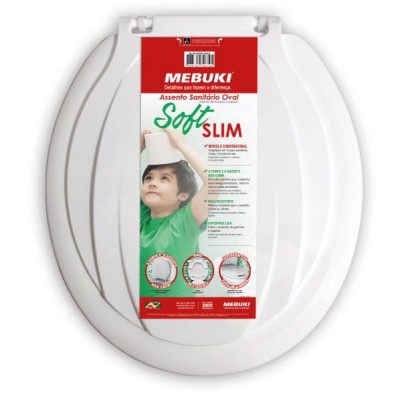 F - ASSENTO SANIT PVC SOFT SLIM BR MEBUKI