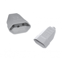 PLUGUE FEMEA 2P 10A BR LUSTER