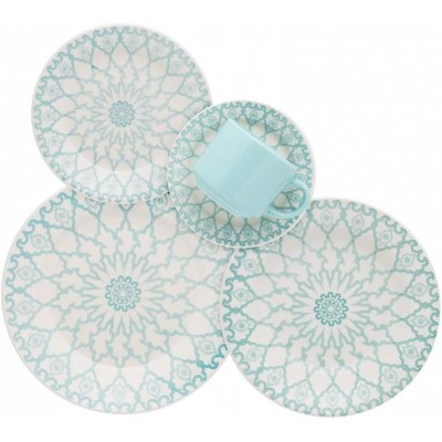 Aparelho E Jogo De Jantar E Chá 20 Peças Donna Mandala Biona