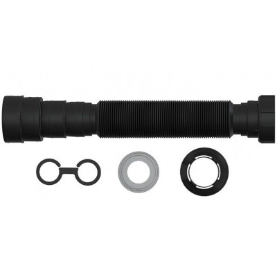 Sifão Sanfonado Universal Preto 070CM 030140 BLUKIT