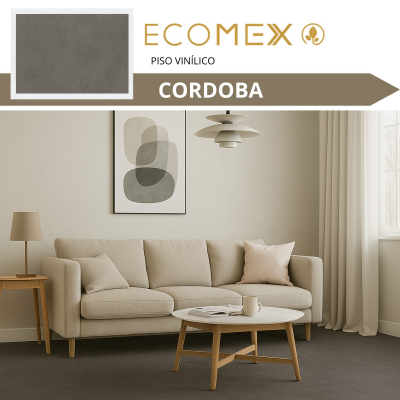 Piso Vinilico Ecomex Ecosquare Cordoba Cx 5,02M²