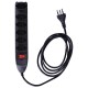 Filtro De Linha 6 Entradas Cabo 1,5m Preto 127V/220V Elgin