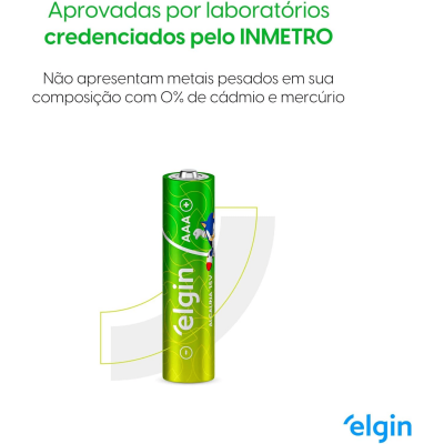 F - PILHA ALCALINA AAA BLISTER C/16 ELGIN