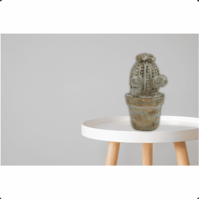 Cacto Decorativo em Resina Marrom BTC