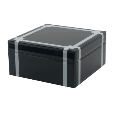 F - PORTA JOIAS MADEIRA/VIDRO PT/BR AH0512 BTC