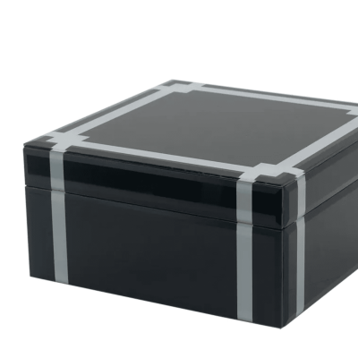 F - PORTA JOIAS MADEIRA/VIDRO PT/BR AH0512 BTC