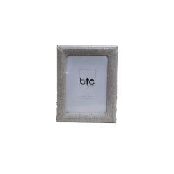 Porta Retrato Rústico 18x13 cm MDF Tecido Bege BTC