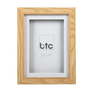 Porta Retrato 18x13 cm de Madeira Natural Escura BTC