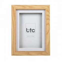 Porta Retrato 18x13 cm de Madeira Natural BTC