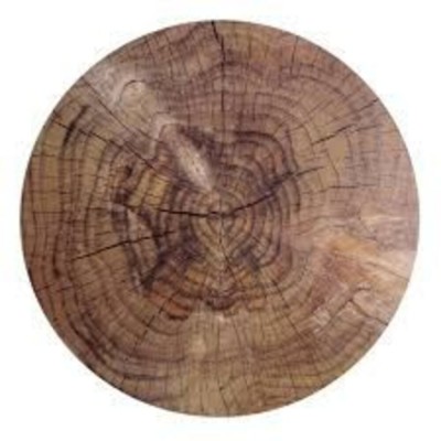 Sousplat Redondo Mesa Posta Elegante Estampa Madeira 1Pc BTC
