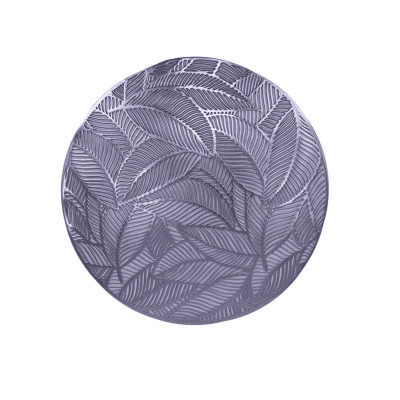 Jogo Americano Folhado Redondo Prata Mesa Posta 1 Pc BTC