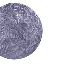 Jogo Americano Folhado Redondo Prata Mesa Posta 1 Pc BTC