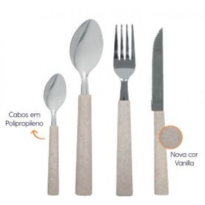 Faqueiro Aço Inox Rivieira Vermelho 16 Peças - BRINOX