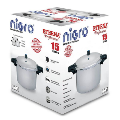 Panela de Pressão 15L Alumínio Eterna - 097167 NIGRO