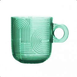 Conjunto 4 Xícaras de Vidro Frankfurt Colorido 100ml - Wolff