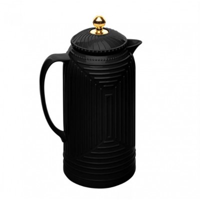 Garrafa Termica Plastica 01L Geometric Preta 20809  Wolff