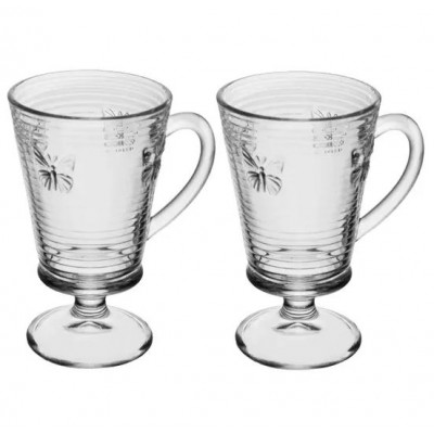 Conjunto 04 Tacas Para Cappuccino Lines Butterfly 21046 Wolff