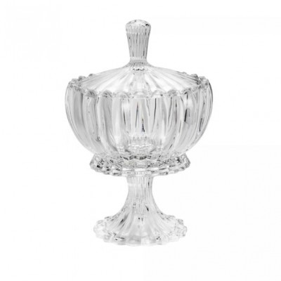 Potiche Cristal Com Pe Geneva 11x18Cm 25609 Wolff