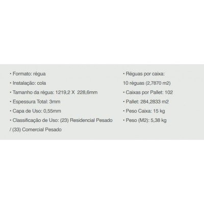 Piso Vinilico Ecomex Ecohard Valencia Cx 2,79M²