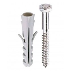 PARAF SEXT MAD 1/4X50 C/ BUCHA 10 C/2 ANKOR