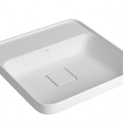 CUBA SOB QUAD 40CM C/MESA VALV OCULTA BR DECA