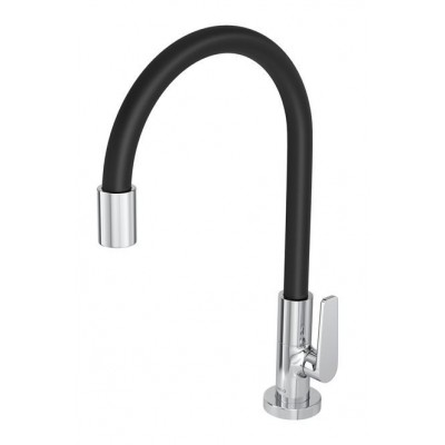 Torneira Cozinha Mesa Bica Flexivel Cromado/Preto 1167 C23 Deca