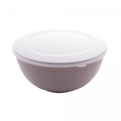 Conjunto 03 Bowls Com Tampa Bambu PP Lines Salmão 2430 Lyor