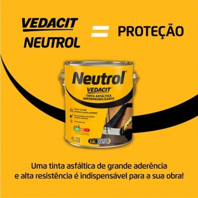 Neutrol Pintura Asfaltica 3,6L Vedacit