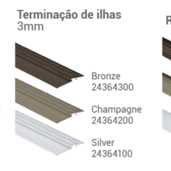 TRANSICAO 3-2MM BRONZE 2,5MT 24390300TARKETT