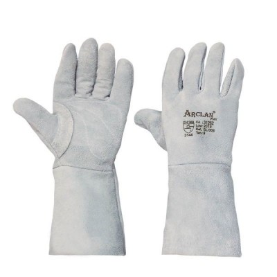 LUVA EM RASPA C/ REFORÇO PUNHO 20CM GLOBAL PLASTIC