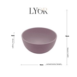 Bowl Bambu PP Lines Cinza13,5x7 1868 Lyor
