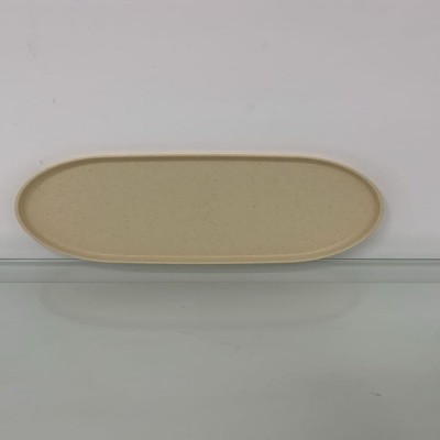 Travessa Oval Bambu PP Lines Salmão 21cm 220837 Lyor