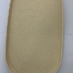 Travessa Oval Bambu PP Lines Bege 37,5cm 220839 Lyor