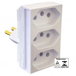 PINO T 3 SAIDAS MONOB 2P+T 20A 250V BR ILUMI