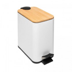 LIXEIRA RET METAL C/PEDAL BAMBU 5L BR 220221 LYOR