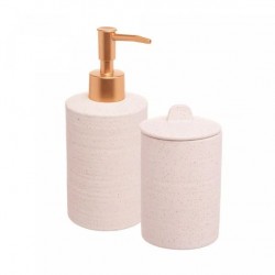 CJ 02 PC P/BANHEIRO CERAMICA SAND BEGE 220584 LYOR