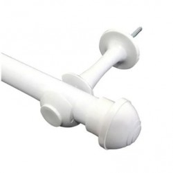 VARAO CORTINA 1,5MT BRANCO 19MM - 1727 GARFOX