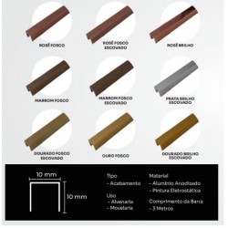 PERFIL MOSCOW CRISTAL PRATA BRL 3,0MT NEW PONTA