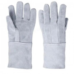 LUVA EM RASPA C/REFORÇO PUNHO 15CM GLOBAL PLASTIC