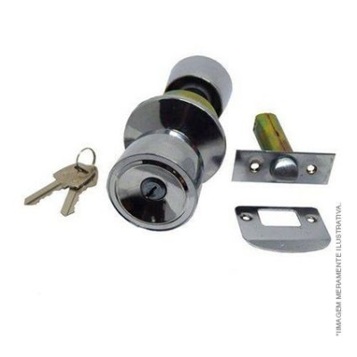 F - FECH TUBULAR P/DIVISORIA CROMADA