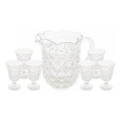 F - CJ 06 TACAS CRISTAL C/JARRA LILE 6869 LYOR