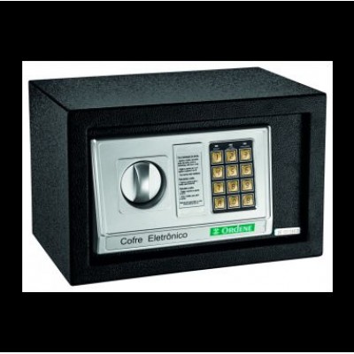 Cofre Abertura Eletrônica Chaves De Emergência Armas Ordene Cor Preto