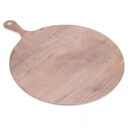 Tabua Redonda Melanina Estampa Madeira 31,5Cm 20522 Wolff